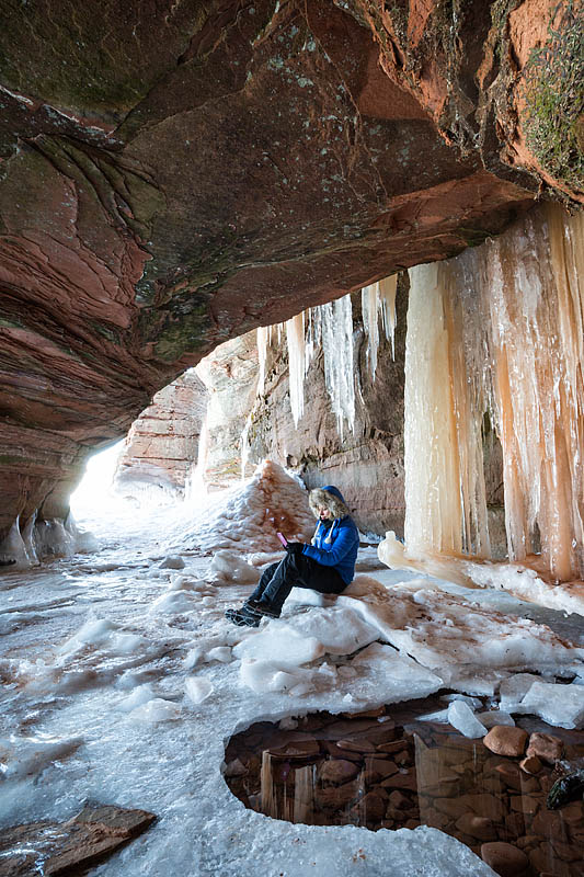 only place we saw water in the ice caves