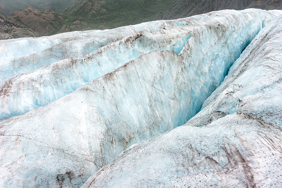 crevasses on Lemon Glacier, Juneau Icefield, Juneau, Alaska, USA