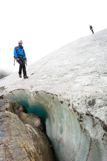 Trekking adventure on Lemon Glacier, Juneau Icefield, Juneau, Alaska, USA