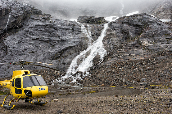 Trekking adventure on Lemon Glacier, Juneau Icefield, Juneau, Alaska, USA