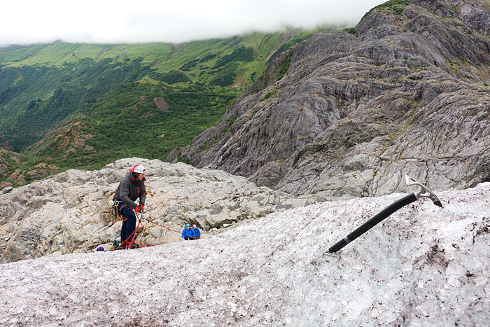 Trekking adventure on Lemon Glacier, Juneau Icefield, Juneau, Alaska, USA