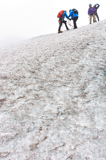 Trekking adventure on Lemon Glacier, Juneau Icefield, Juneau, Alaska, USA