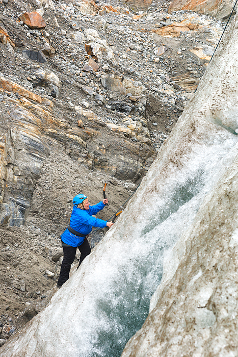 Trekking adventure on Lemon Glacier, Juneau Icefield, Juneau, Alaska, USA