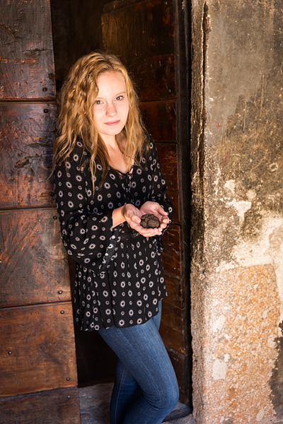 girl with truffle