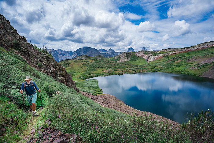 seniors, hiking, San Juan Mountains, Colorado, hiking, backpacking, adventure, wanderluster, mountains, epic scenery