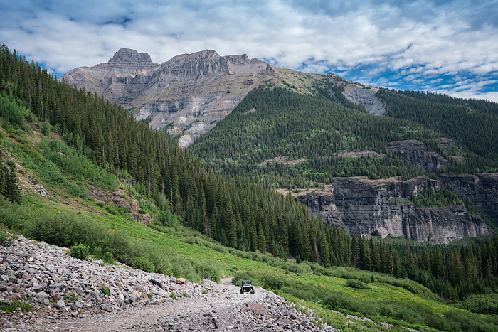 Colorado West jeep tour, Imogene Pass, Ouray, Colorado, USA