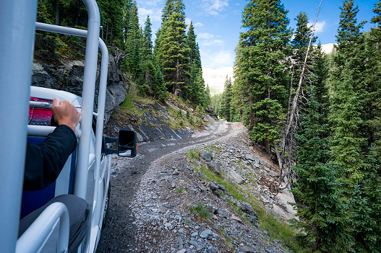 Colorado West jeep tour, Imogene Pass, Ouray, Colorado, USA