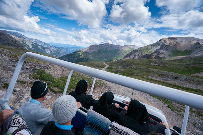 Colorado West jeep tour, Imogene Pass, Ouray, Colorado, USA