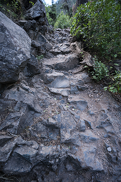 Hiking to Box Canyon Falls, Ouray, CO, USA