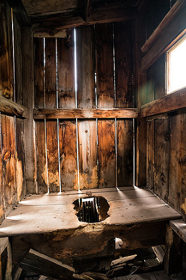 outhouse toilet