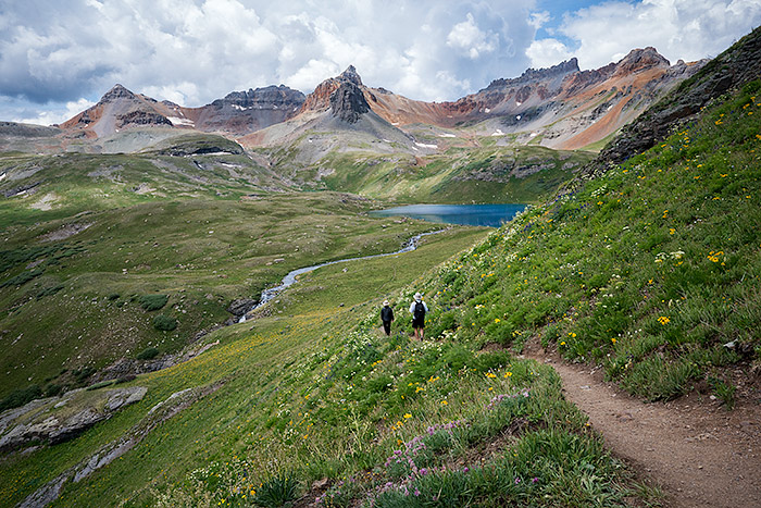 Hiking to Island lake, CO