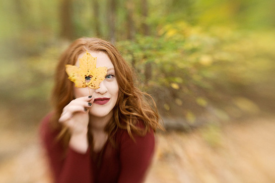 autumn portraits with a Lensbaby