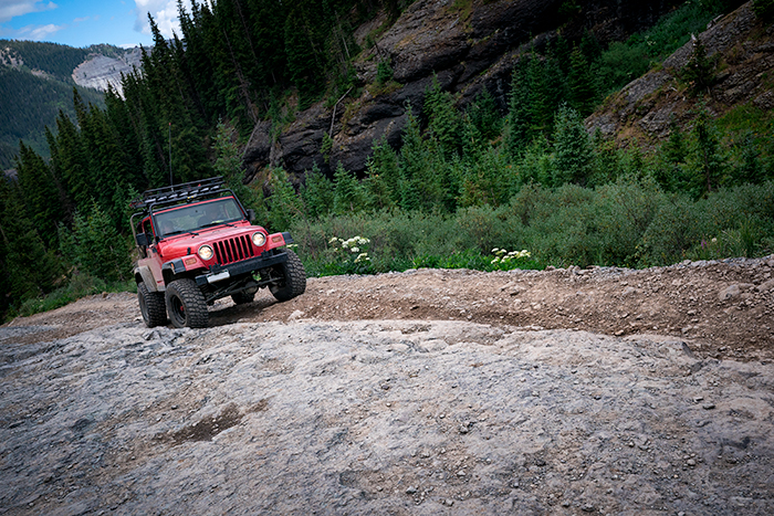 San Juan Backcountry jeep tour, Imogene Pass, Ouray, Colorado, USA