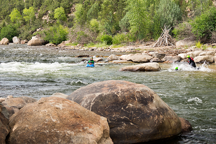 Kayakers at Buena Vista Water Park, CO