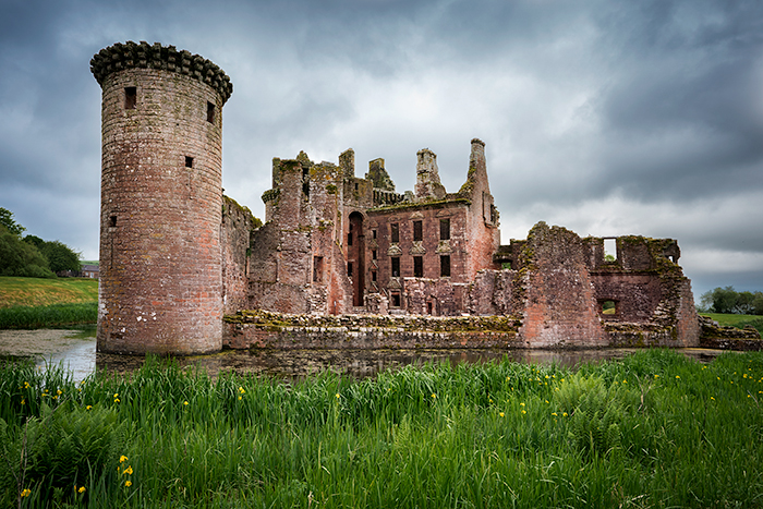 Caerlaverock Castle in southern Scotland