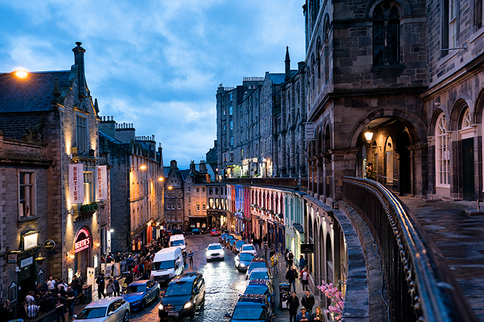 Edinburgh at night