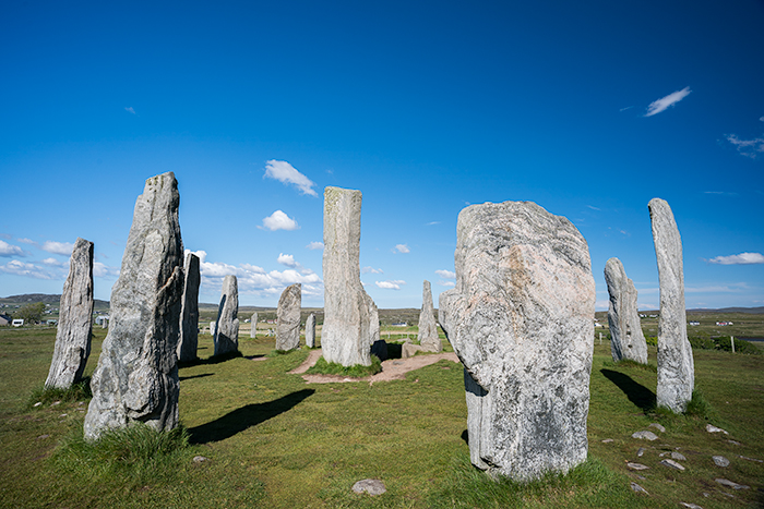 photographing Callanish stones