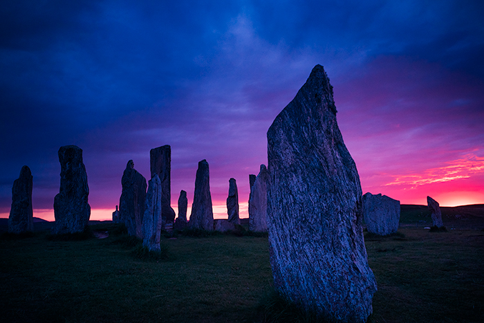 photographing Callanish stones