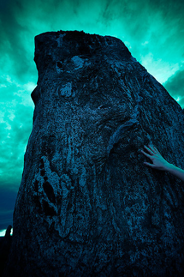 photographing Callanish stones