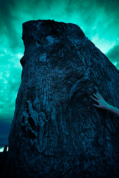 photographing Callanish stones