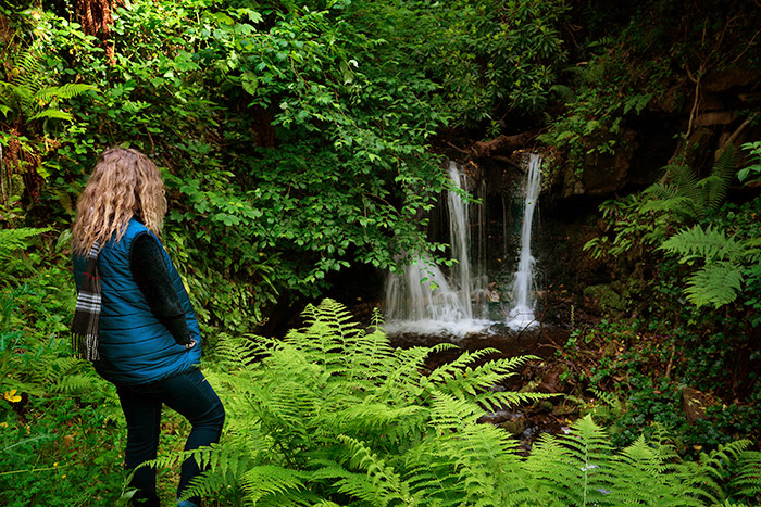 waterfall at Castle Levan