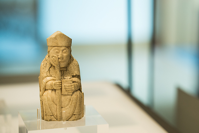 Bishop chess piece, Lewis Chessmen, Museum, Isle of Lewis