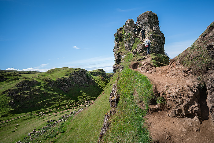 Hiking to Fairy Glen, Isle of Skye, Scotland