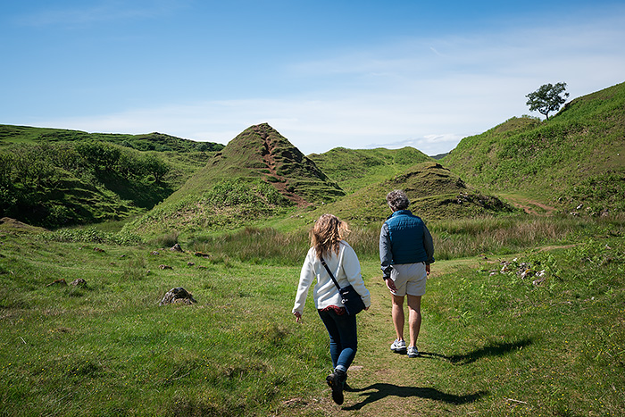 Hiking to Fairy Glen, Isle of Skye, Scotland