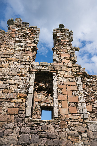 Newark castle vault on hiking fife coastal path