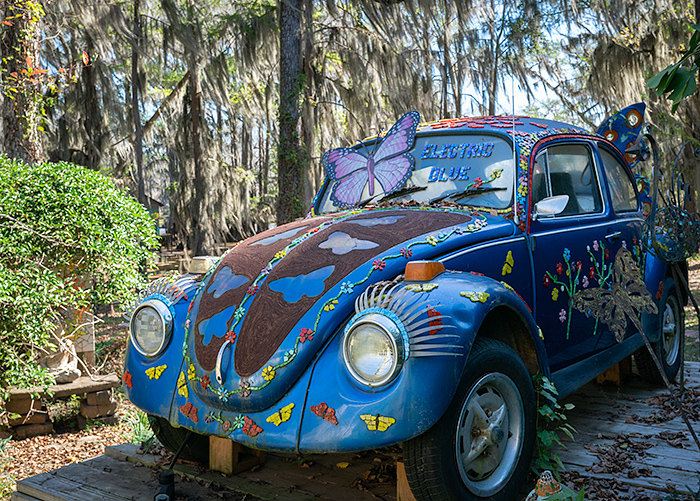 decorated VW Bug