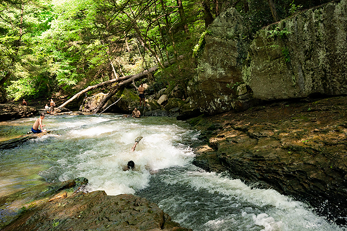 Natural waterslides, Ohiopyle State Park