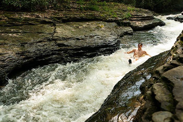 Natural waterslides, Ohiopyle State Park