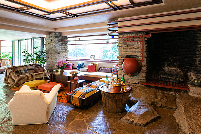 Livingroom at Frank Lloyd Wright