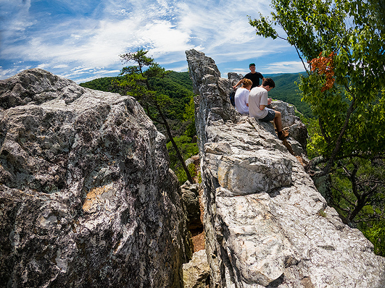 Seneca Rocks, off the beaten path in West Virginia