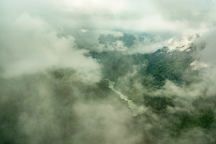 Cloudy morning at Grandview, New River Gorge, West Virginia, USA