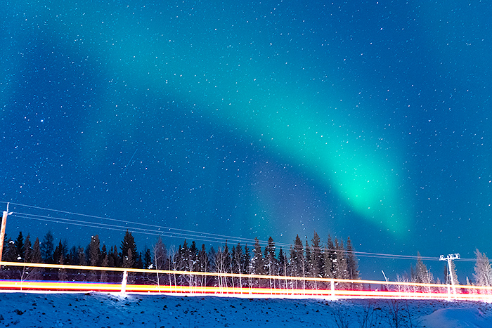 Aurora Viewing in Yellowknife, Alberta, Canada