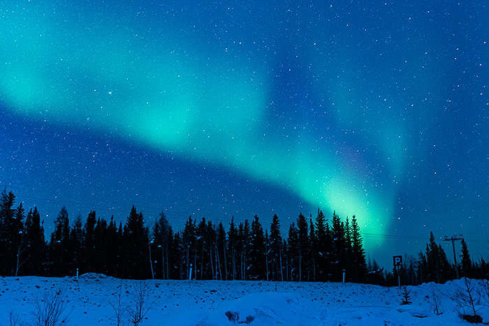 Aurora Viewing in Yellowknife, Alberta, Canada