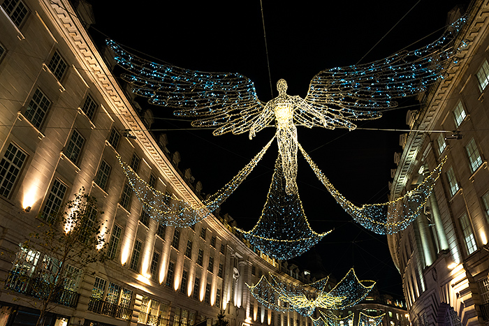 London at Christmas, Spirit of Christmas London at Christmas, Angels on Regent Street