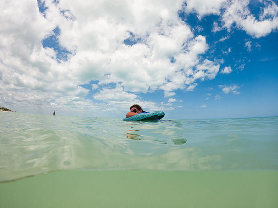 Swimming at Isla Holbox