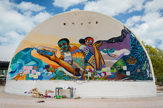 Murals on Isla Holbox, Mexico