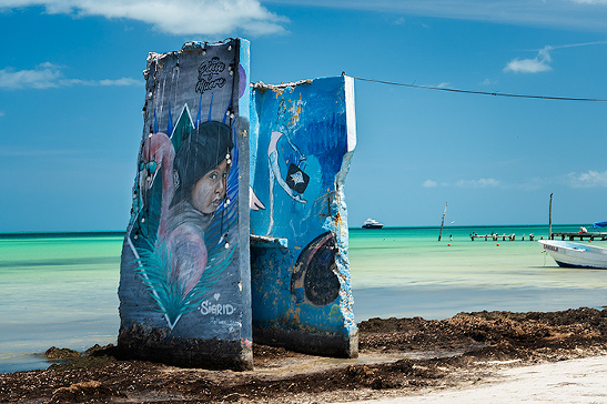 Murals on Isla Holbox, Mexico