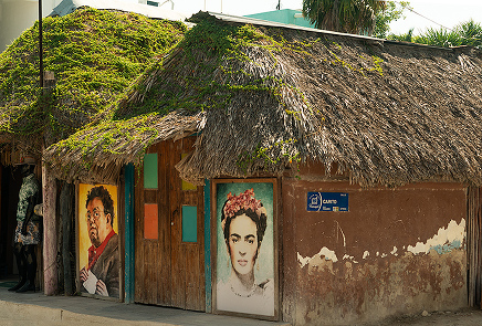 Murals on Isla Holbox, Mexico