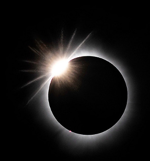 Diamond Ring, Total Solar Eclipse 2024, Indiana, USA