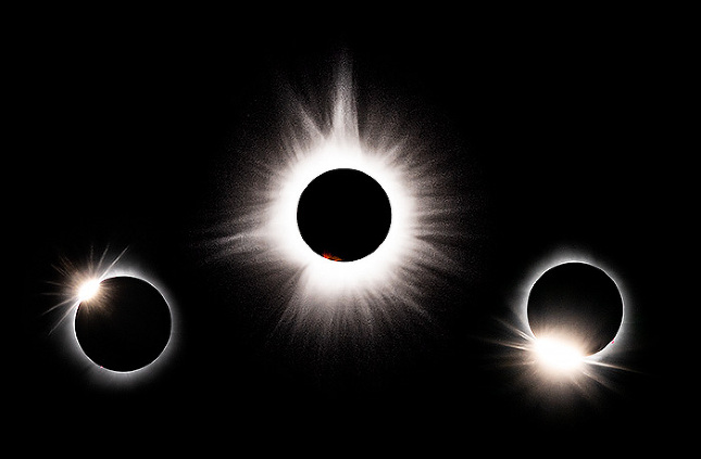 Diamond Rings and Totality, Total Solar Eclipse 2024, Indiana