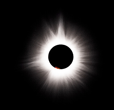 Corona during Totality, Total Solar Eclipse 2024, Indiana