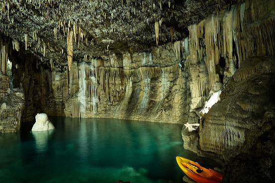 kayaking at Choj Ha Cenote, Yucatan, Mexico