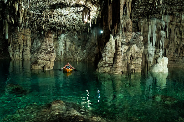 kayaking at Choj Ha Cenote, Yucatan, Mexico