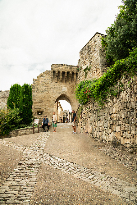 Original gate to Lacoste village Provence, France