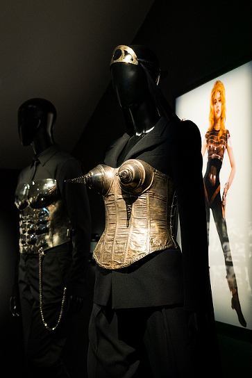 Jean Paul Gaultier fashion exhibit, Lacoste village, Provence, France